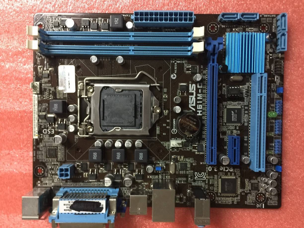 ASUS H61M-C Chipset Intel H61 LGA1155 VGA And COM LPT Motherboard